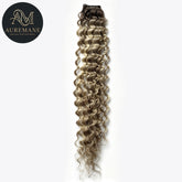 AUREMANE Genius Weft Curly Human Hair Extensions - Azure Shore