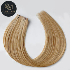 AUREMANE Genius Weft Human Hair Extensions - Sandcastle Mist
