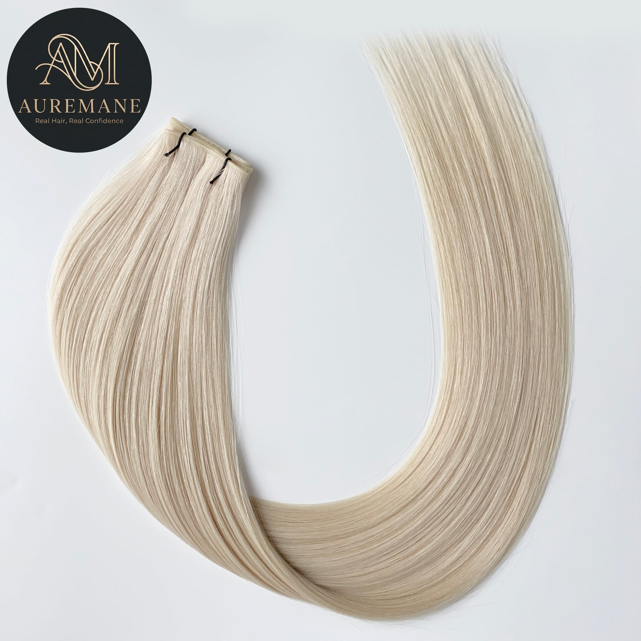 Genius Weft #Pure Snow Platinum Color Hair