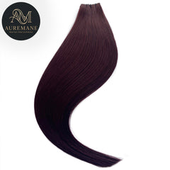 AUREMANE Genius Weft Human Hair Extensions - Bordeaux Wine
