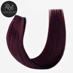 AUREMANE Genius Weft Human Hair Extensions - Bordeaux Wine