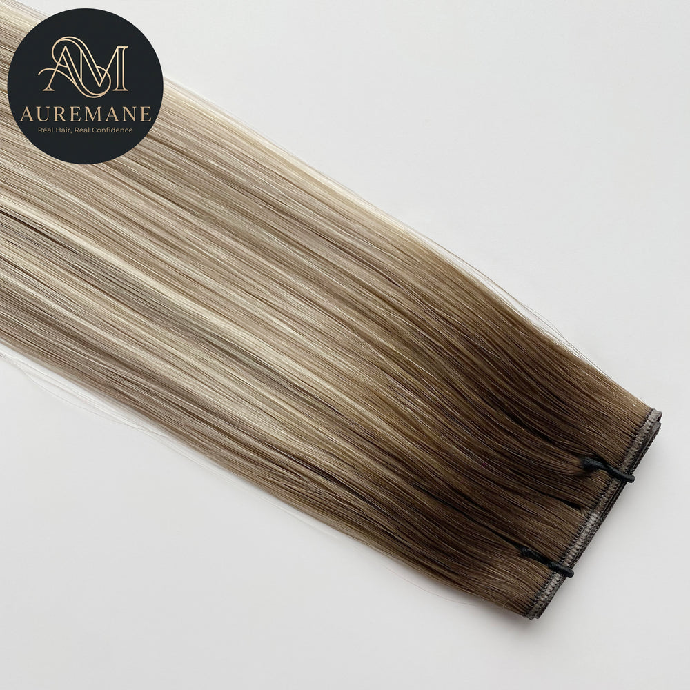 AUREMANE Genius Weft Human Hair Extensions - Azure Shore
