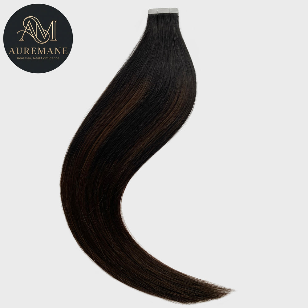 AUREMANE Tape In Human Hair Extensions - Metropolitan Glow
