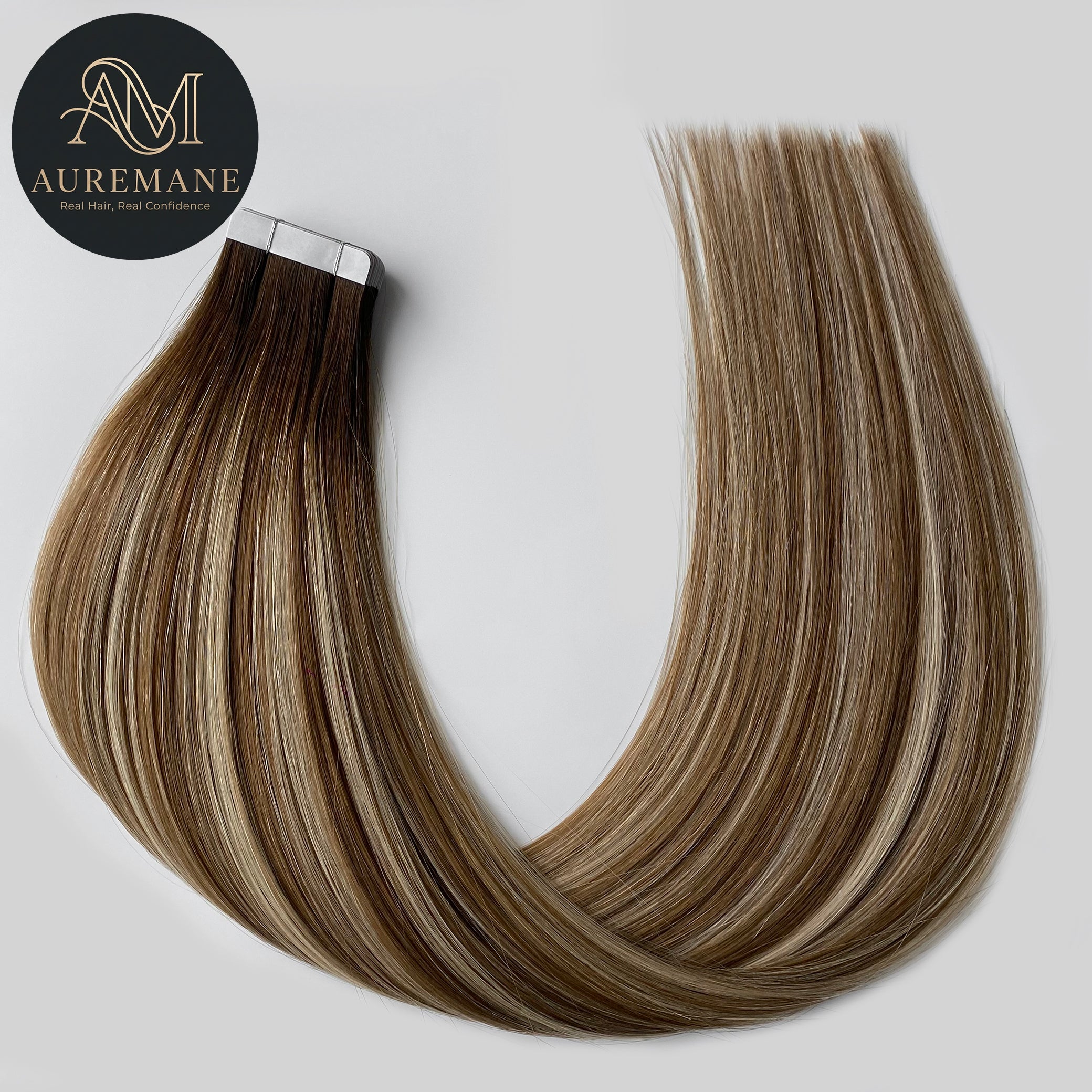 AUREMANE Tape In Human Hair Extensions - Arctic Crystal
